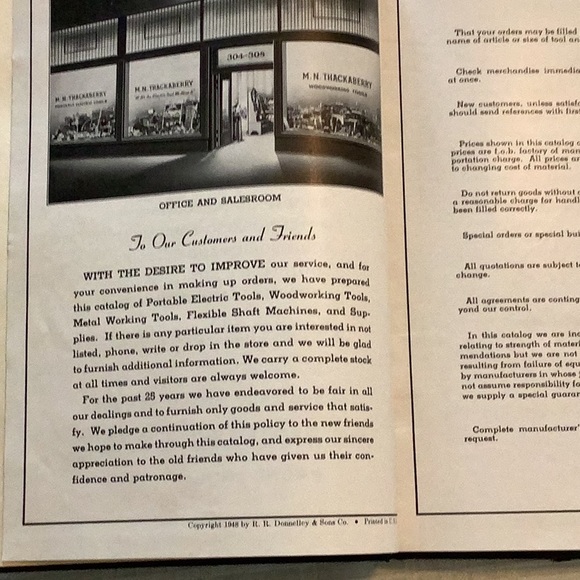 M.N. Thackaberry 25th Anniversary Edition Catalog (1948) - Picture 5 of 8